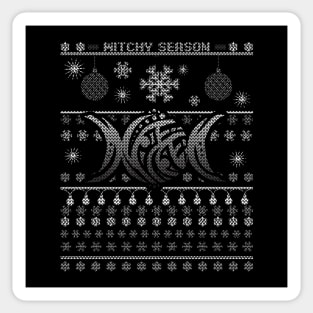 Witchy Pagan Ugly Christmas Yuletide Sweater Sticker